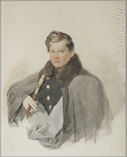 Sokolov Pyotr Fyodorovich - Portrait of Count Sergey Vasilyevich Trubetskoy (1815-1859)