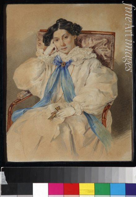 Sokolov Pyotr Fyodorovich - Portrait of Elizabeth Mikhailovna Khitrovo (1783-1839)