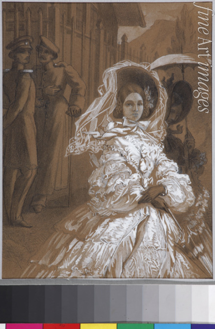 Wereschtschagin Wassili Wassiljewitsch - Prinzessin Mary. Illustration zum Roman 