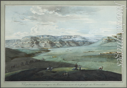 Korneev (Karneev) Yemelyan Mikhaylovich - View of Caucasian Mineral Waters and the Kislovodsk Fortress