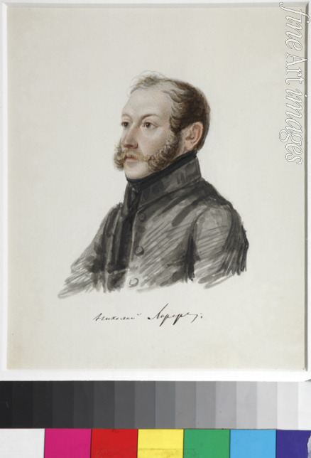 Bestuschew Nikolai Alexandrowitsch - Porträt von Dekabrist Nikolai Iwanowitsch Lorer (1794-1873)
