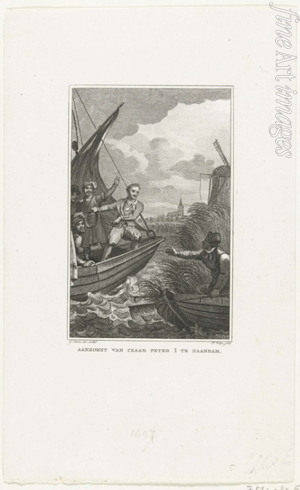 Velijn Philippus - Arrival of Tsar Peter the Great in Zaandam, 1697