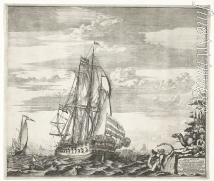 Schoonebeek (Schoonebeck) Adriaan - Flaggschiff Goto Predestinazia, gebaut nach Entwurf Peters des Großen in Woronesch, 1700