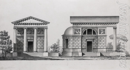 Quarenghi Giacomo Antonio Domenico - Entwurf der Kirche von Tutomlin-Familie