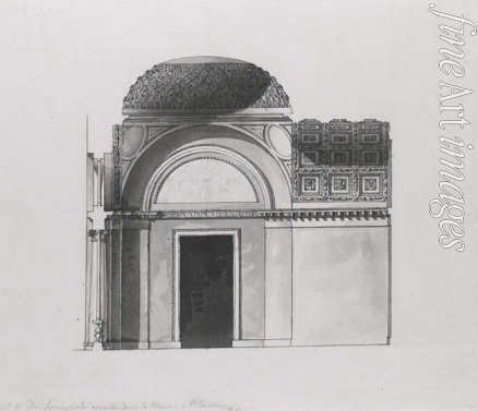Quarenghi Giacomo Antonio Domenico - Cabinet Design for the Duke of Serracapriola in Petersburg
