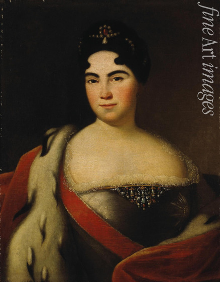 Unbekannter Künstler - Porträt der Kaiserin Katharina I. (1684-1727)
