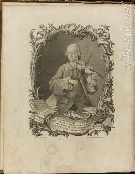 Friedrich (Fridrich) Jakob Andreas - Leopold Mozart. Frontispiz aus 