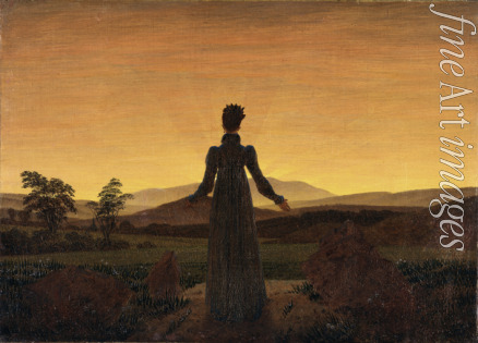 Friedrich Caspar David - Frau vor der untergehenden Sonne