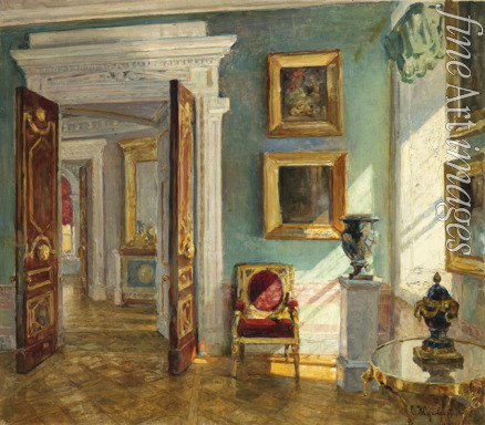 Schukowski Stanislaw Julianowitsch - Interieur der Gemäldegalerie in Pawlowsk