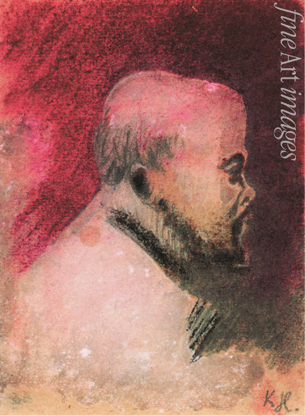 Hlavácek Karel - Portrait of the Poet Paul Verlaine (1844-1896)