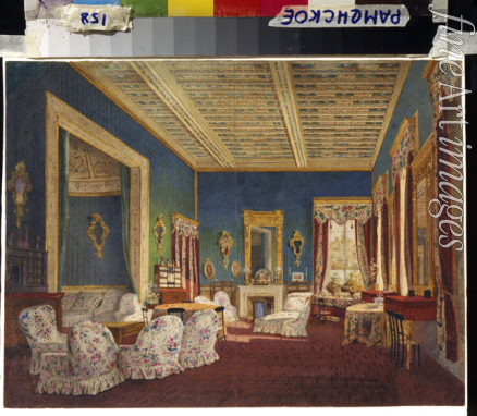 Anonymous - Interior in the Talyzin's Manor House Denezhnikovo