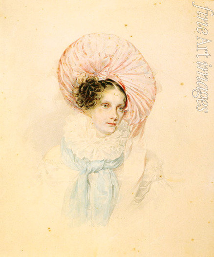 Sokolow Pjotr Fjodorowitsch - Porträt der Kaiserin Alexandra Fjodorowna (Charlotte von Preußen), Frau des Kaisers Nikolaus I. (1798-1860)