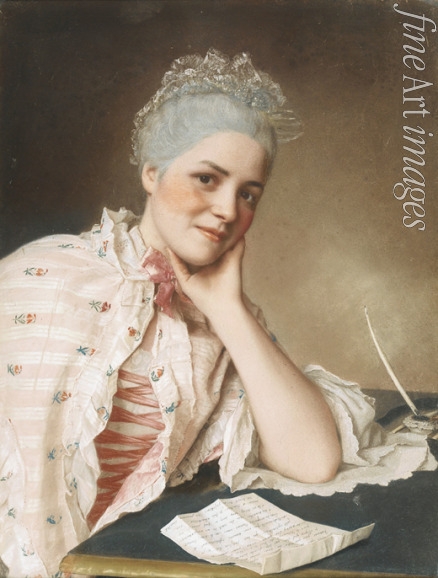 Liotard Jean-Étienne - Portrait of the singer Mademoiselle Louise Jacquet