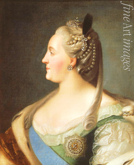 Rokotow Fjodor Stepanowitsch - Porträt der Kaiserin Katharina II. (1729-1796)