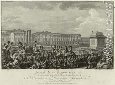 Helman Isidore Stanislas - The Execution of Louis XVI in the Place de la Revolution on 21 January 1793