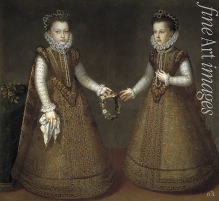 Sánchez Coello Alonso - The Infantas Isabel Clara Eugenia (1566-1633) and Catherine Michelle of Spain (1567-1597)