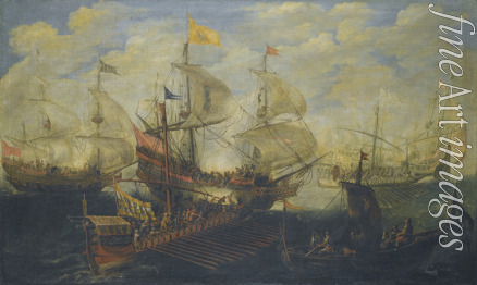 Eertvelt Andries van - Die Seeschlacht von Lepanto am 7. Oktober 1571