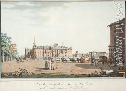 Paterssen Benjamin - View of the Michael Palace in St. Petersburg