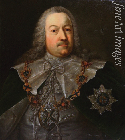 Hagelgans Michael Christoph - Portrait of Hermann Carl von Keyserlingk (1696-1764)