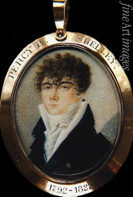 Unbekannter Künstler - Porträt von Percy Bysshe Shelley (1792-1822)