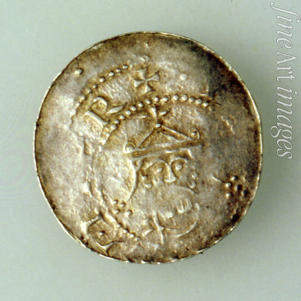 Numismatik Westeuropäische Münzen - Denar der Stadt Hildesheim (Zeit des Kaisers Heinrich III.) Avers: St. Michael