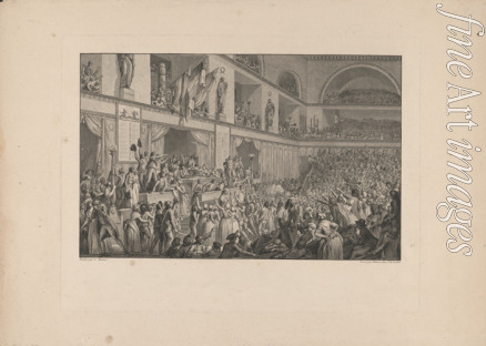 Helman Isidore Stanislas - Nationalkonvent verabschiedet die Französische Verfassung am 24. Juni 1793