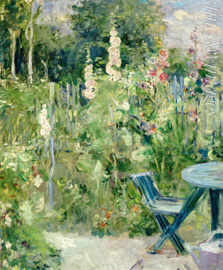 Morisot Berthe - Hollyhocks (Roses trémières)