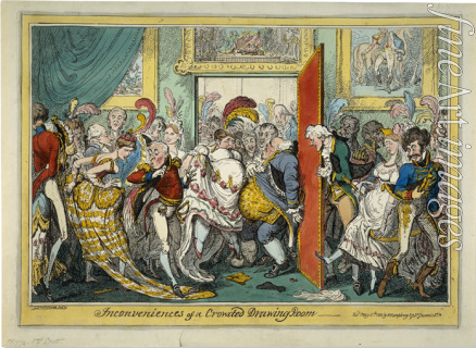 Cruikshank George - The Inconveniences of a Crowded Drawing Room