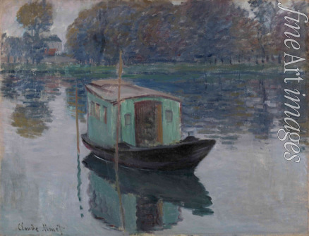 Monet Claude - The Studio Boat (Le bateau-atelier)