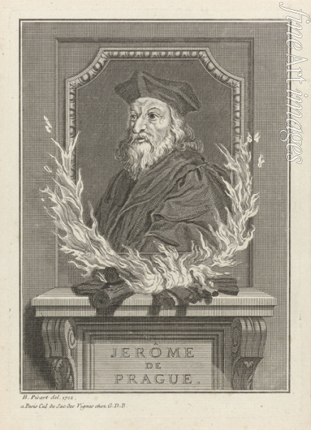 Picart Bernard - Porträt von Hieronymus von Prag