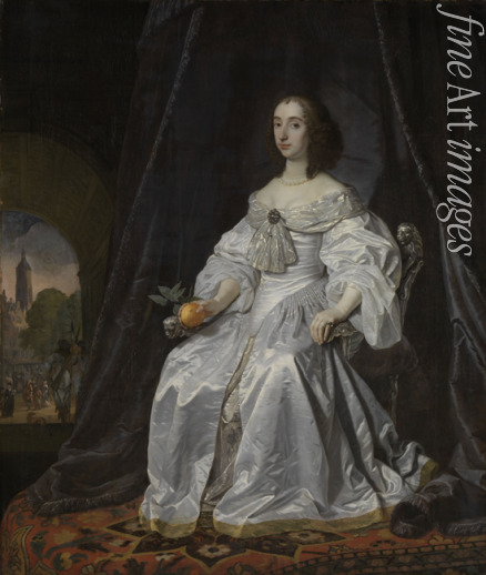 Helst Bartholomeus van der - Portrait of Mary Stuart, Princess of Orange (1631-1660), as Widow of William II