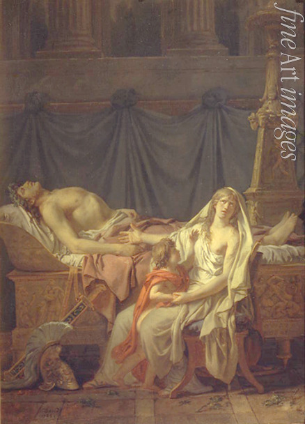 David Jacques Louis - Andromache mourns Hector