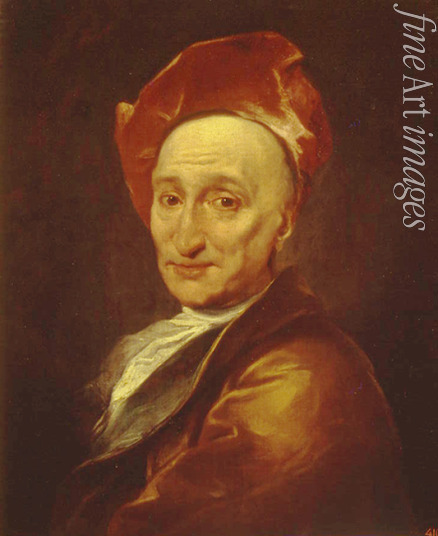Rigaud Hyacinthe François Honoré - Porträt von Schriftsteller Bernard le Bovier de Fontenelle (1657-1757)