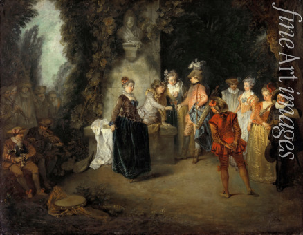 Watteau Jean Antoine - The French Comedy