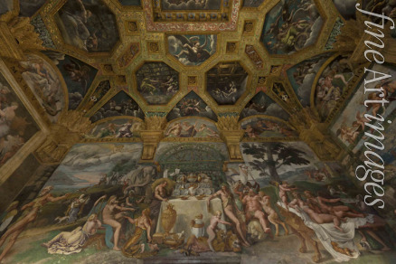 Romano Giulio - Fresko-Detail im Saal von Amor und Psyche