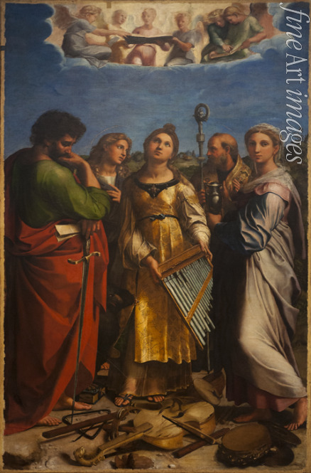 Raffael (Raffaello Sanzio da Urbino) - Die Verzückung der Heiligen Cäcilia