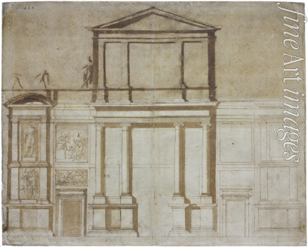Buonarroti Michelangelo - Projekt für die Fassade von San Lorenzo in Florenz