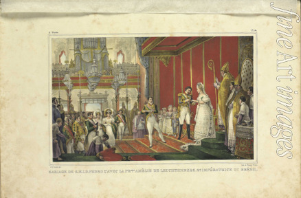 Debret Jean-Baptiste - The Marriage of Amélie of Leuchtenberg and Emperor Pedro I of Brazil