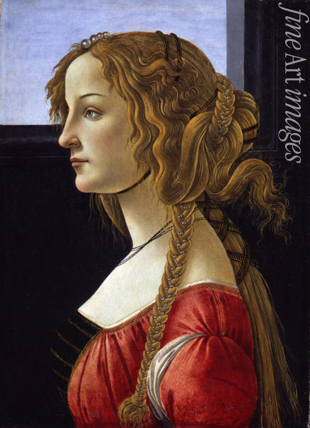 Botticelli Sandro - Profile Portrait of a Young Woman (Simonetta Vespucci)