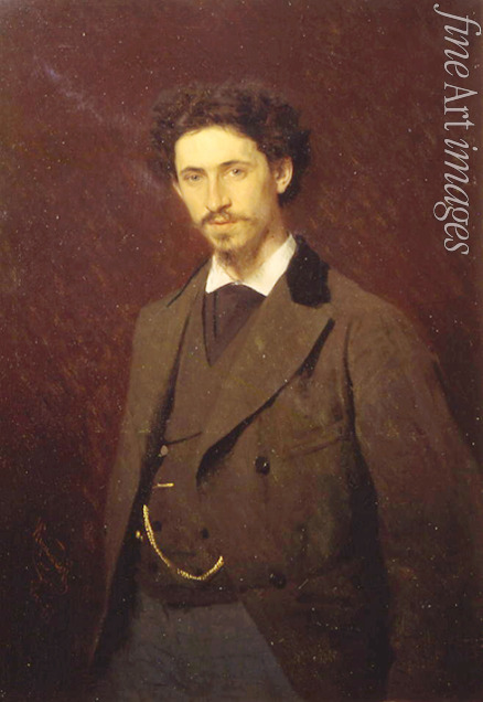 Kramskoi Ivan Nikolayevich - Portrait of the painter Ilya Yefimovich Repin (1844-1930)