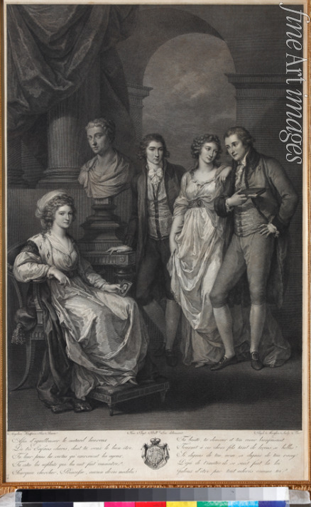 Morghen Raphael - Familienporträt von Katharina Petrowna Barjatinskaja (1750-1811), geb. Prinzessin von Holstein-Beck