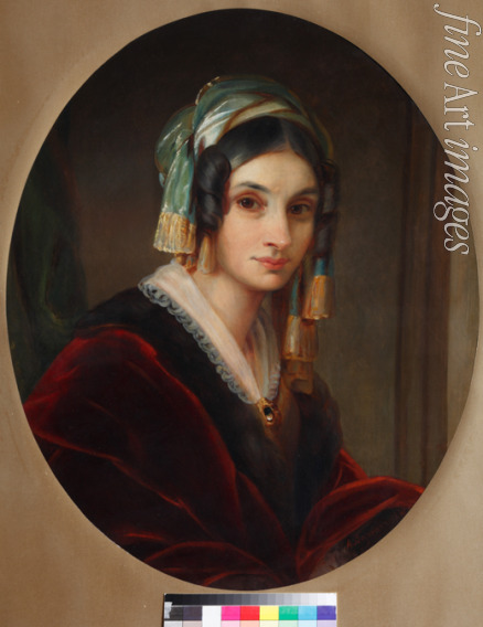 Varnek Alexander Grigoryevich - Portrait of Alexandra Smirnova-Rosset (1809-1882)