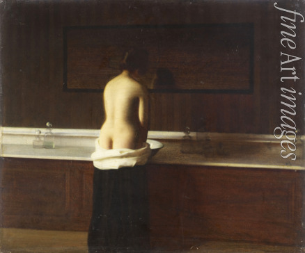 Lomont Eugène - Junge Frau bei der Toilette