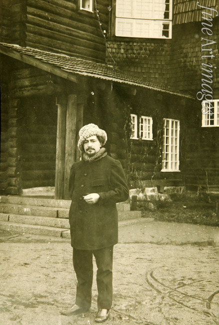 Bulla Karl Karlowitsch - Schriftstellers Leonid Andrejew vor seinem Haus in Vammelsuu