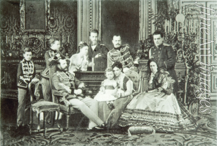 Russian Photographer - Family Portrait of Emperor Alexander II (1818-1881)