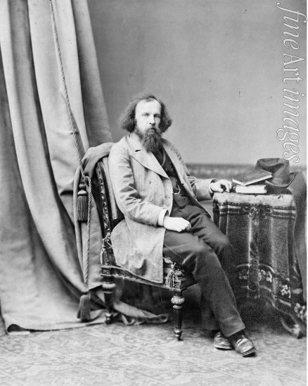 Karelin Andrei Osipovich - Portrait of the chemist Dmitri Mendeleev (1834-1907)