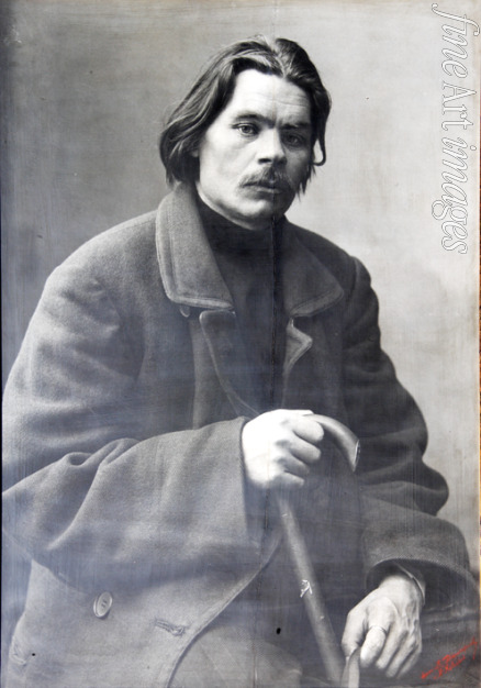 Russischer Fotograf - Porträt des Schriftstellers Maxim Gorki (1868-1936)