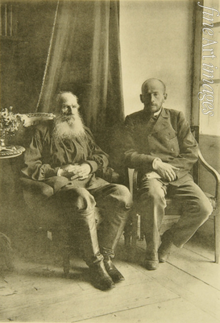 Tolstaya Sophia Andreevna - Leo Tolstoy with son Leo