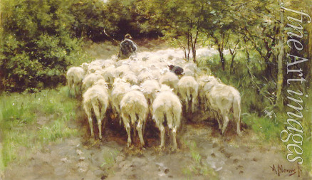 Mauve Anton - Schafe im Wald