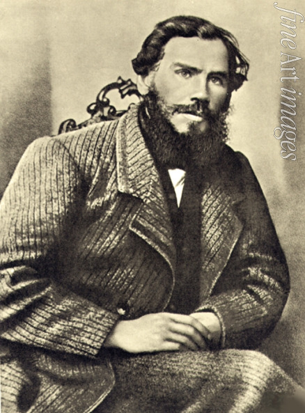 Tolstoy Lev Nikolaevich - Leo Tolstoy. Yasnaya Polyana, 1862 (Self-Portrait)
